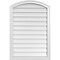 Ekena Millwork Arch Top Surface Mount PVC Gable Vent: Functional, w/ 2"W x 1-1/2"P Brickmould Frame, 26"W x 38"H GVPAR26X3802SF - alternate 1